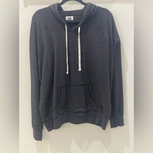 Old Navy Black Hoodie with White Drawstrings